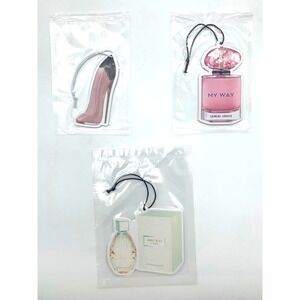 Giorgio Armani, Carolina Herrera, Jimmy Choo Luxury Fragrance Air Fresheners 3pk